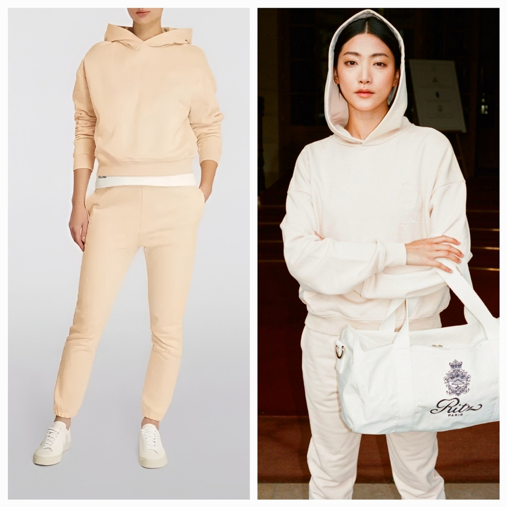 Frame X Ritz Women's Sweatpants in Ritz Pink XS - Picture 2 of 10